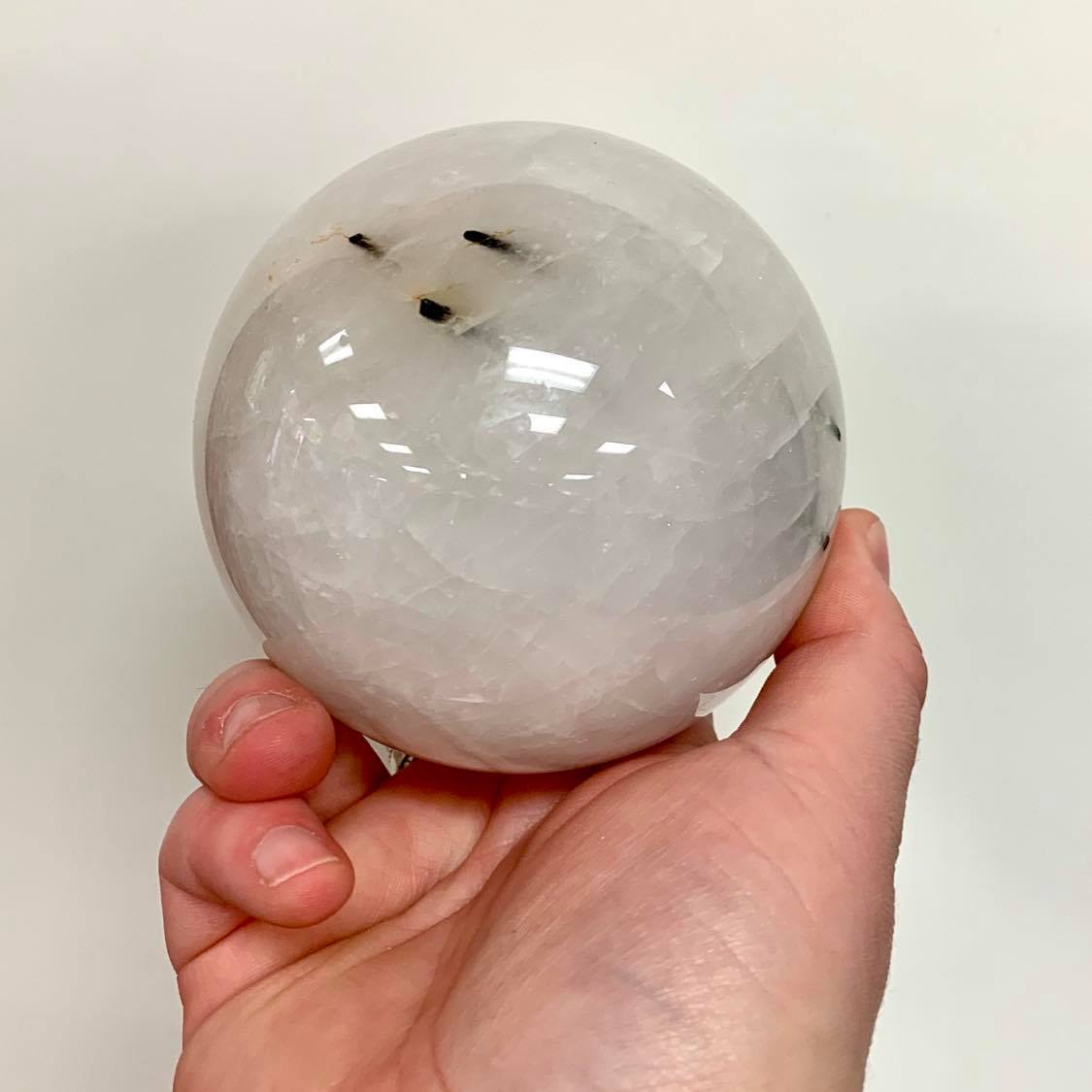 Tourmalined Quartz sphere Large
