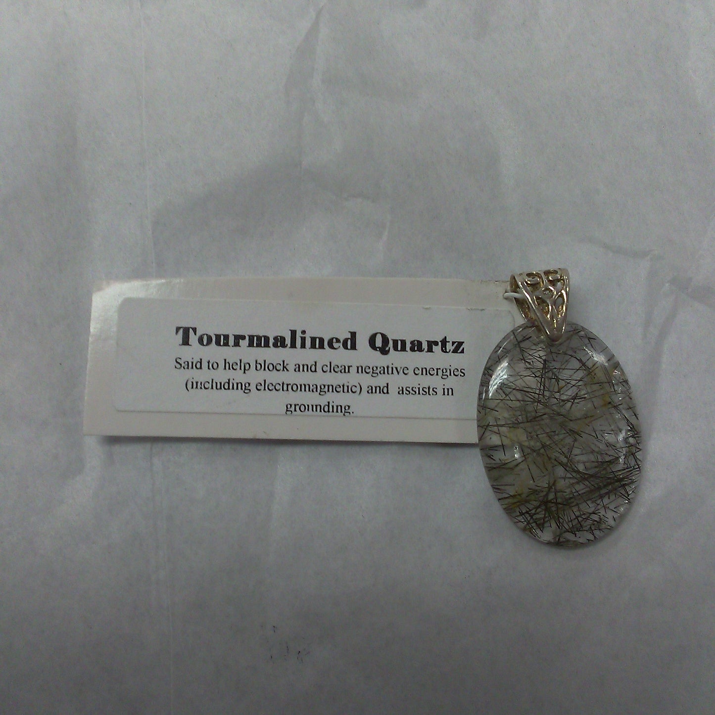 Tourmaline Quartz Pendant Oval