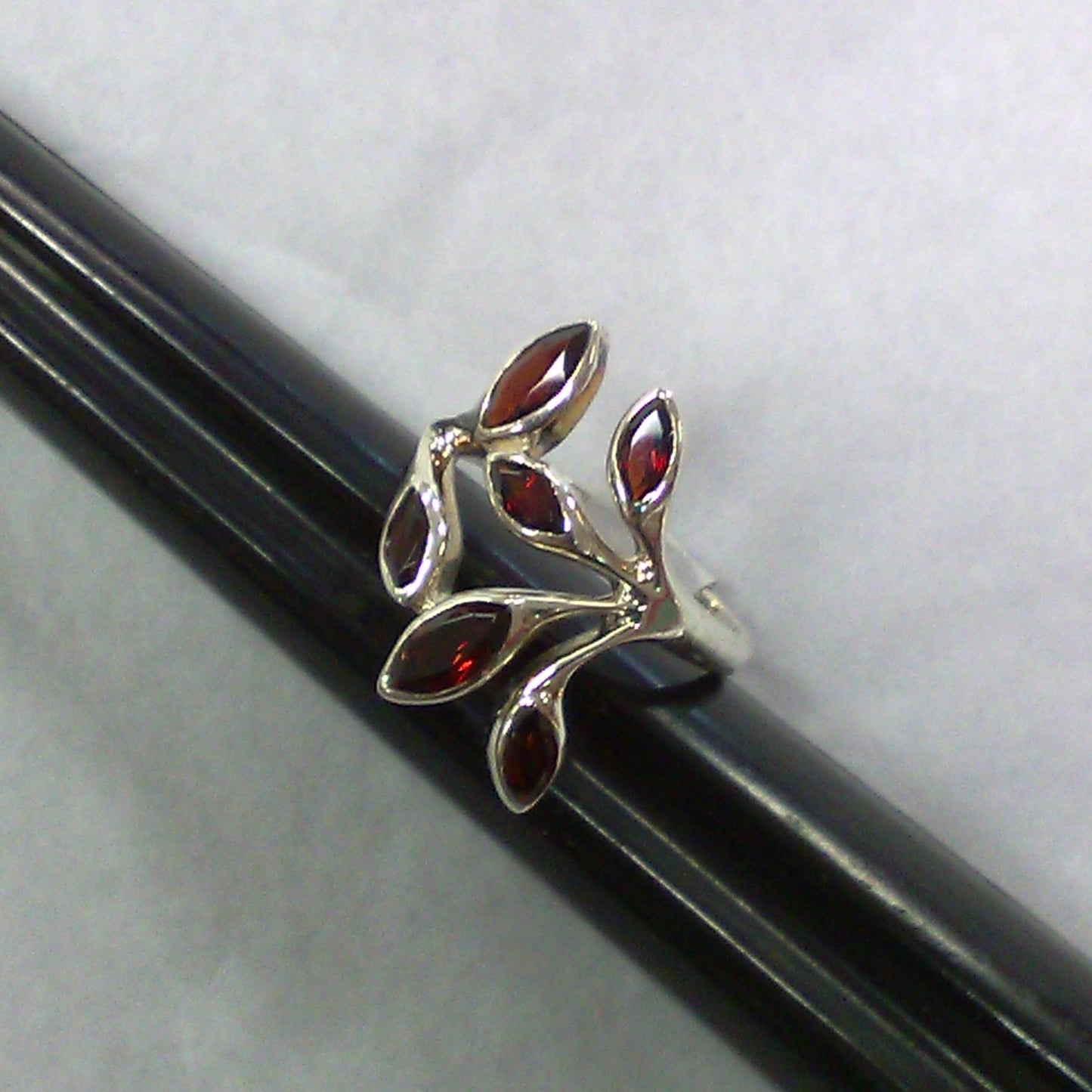 Red Amber ring Size 9.5