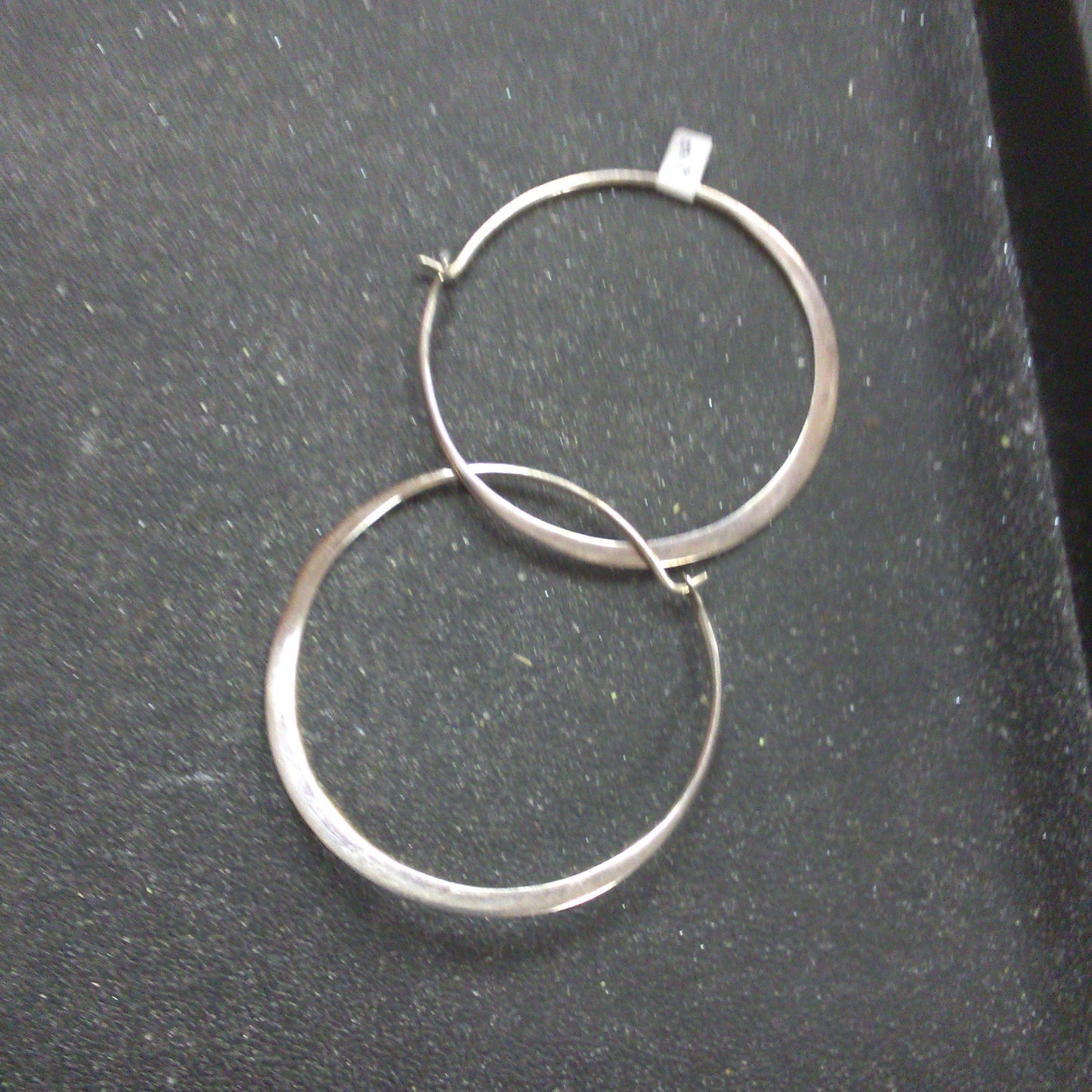 Large Silver Hoops