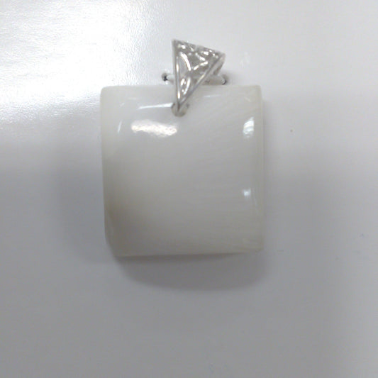 Scolecite Pendant - Square