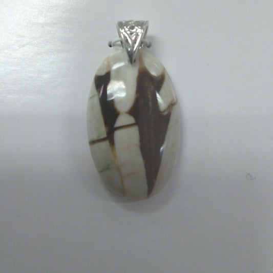 Peanut Jasper Pendant - Oval