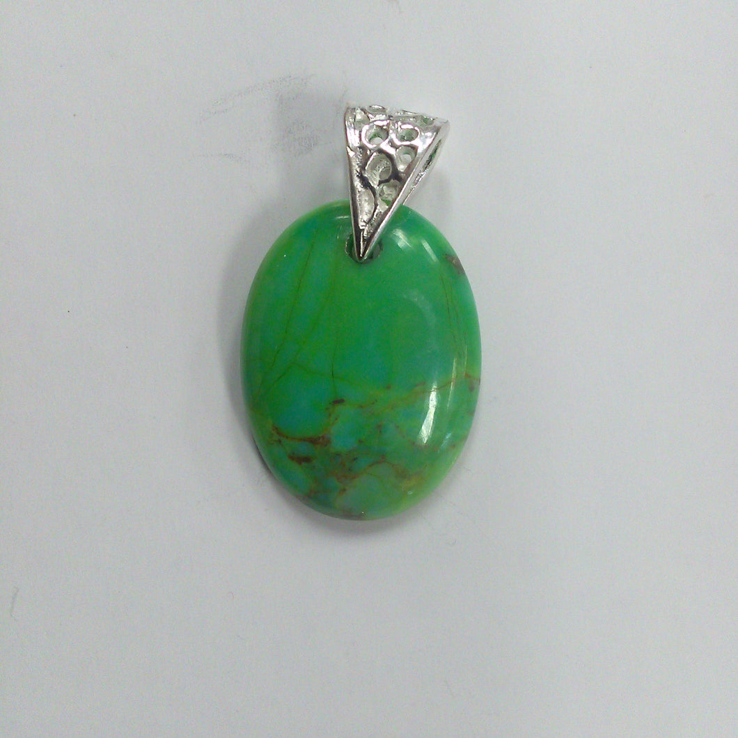 Mohave Turquoise Pendant - Oval