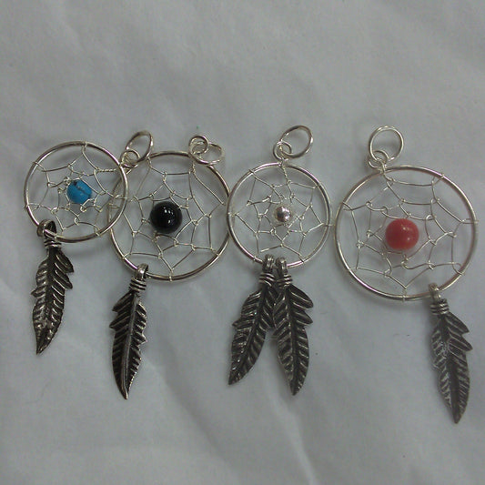 Dreamcatcher Pendant - Various Crystals