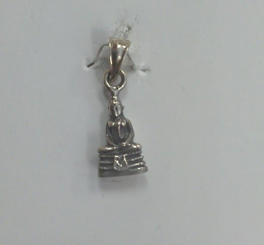 Sterling Silver Sitting Buddha Pendant