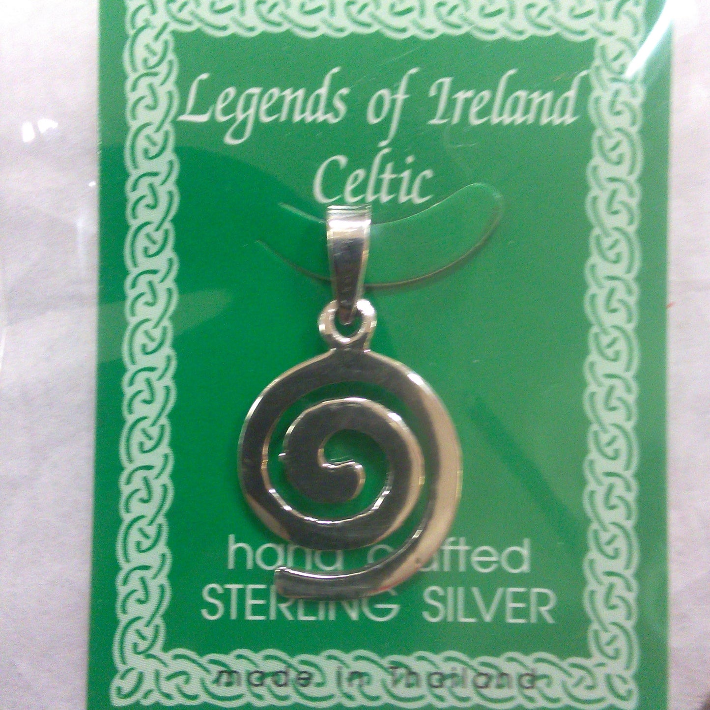 Celtic Swirl Pendant - Silver