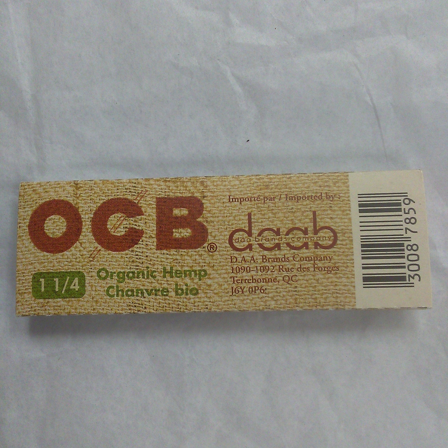 OCB Organic Unbleached Hemp Rolling Papers