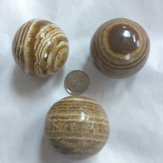 Brown Aragonite Sphere sm.