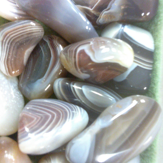 Grey Botswana Agate Tumbled