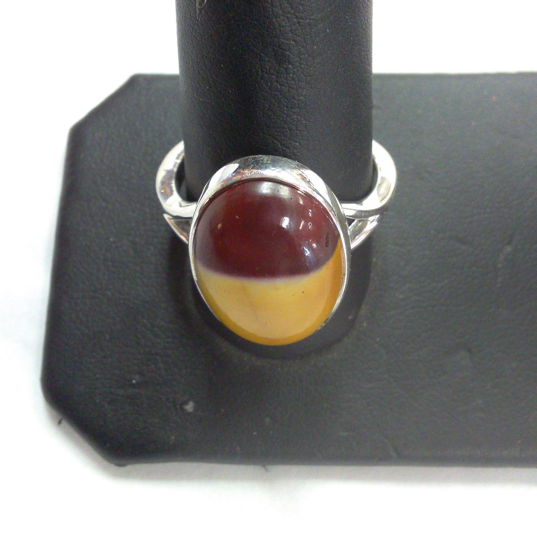 Oval Mookite Jasper Ring (Size 10)
