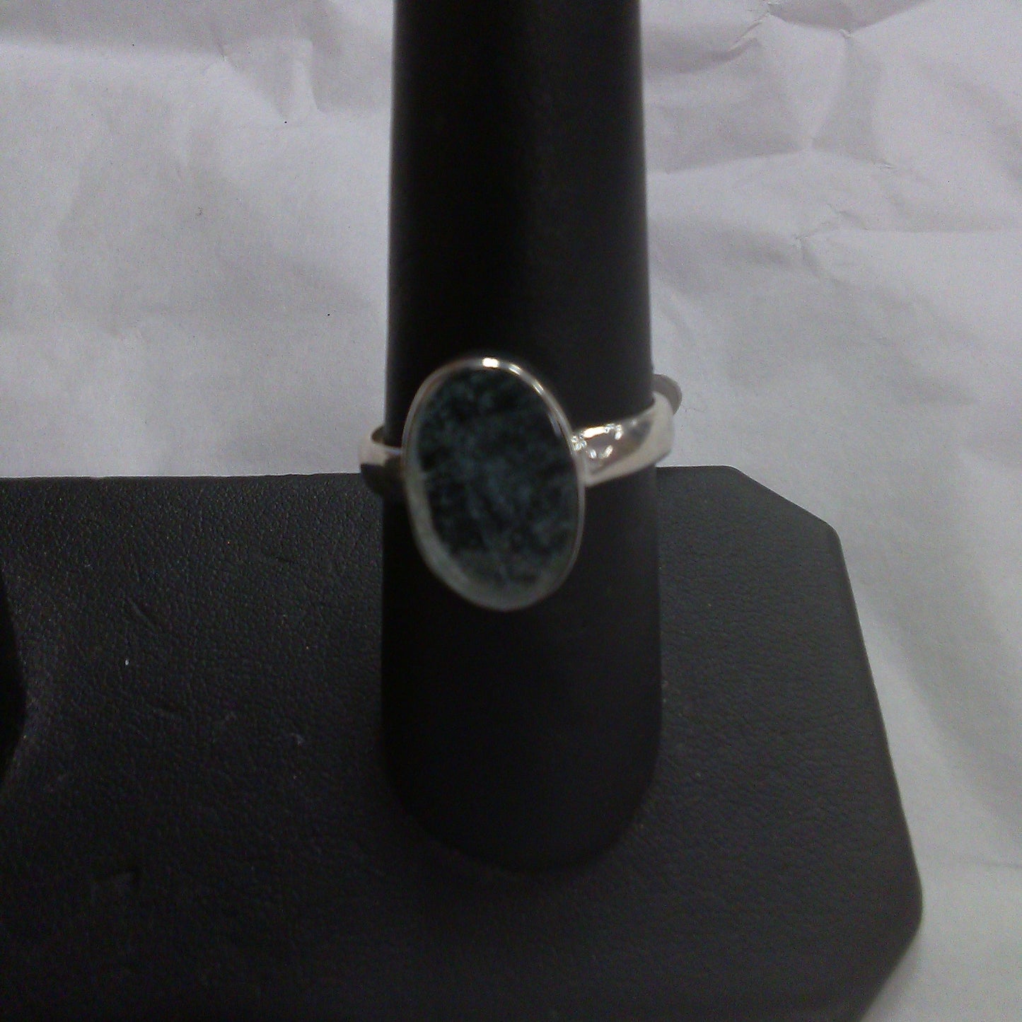 Simple Oval Aquamarine Ring (Size 9)