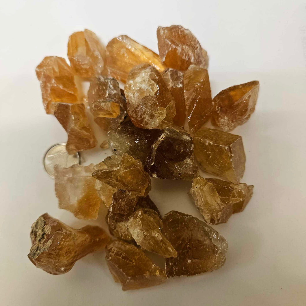 Rough Amber Honey Calcite