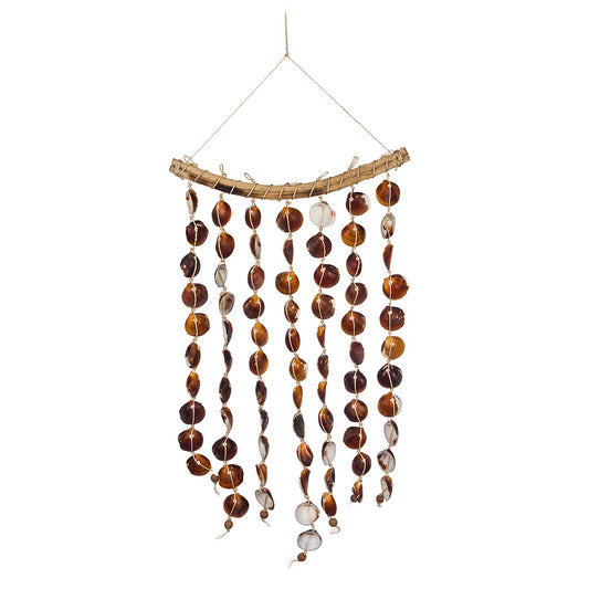 Large 7 Strand Shell Chime Brown