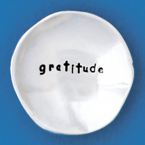 Gratitude Charm Bowl w/ Decorative Box (blue)
