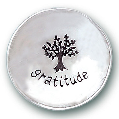 Gratitude Large Charm Bowl w/ Decorative Box (blue)