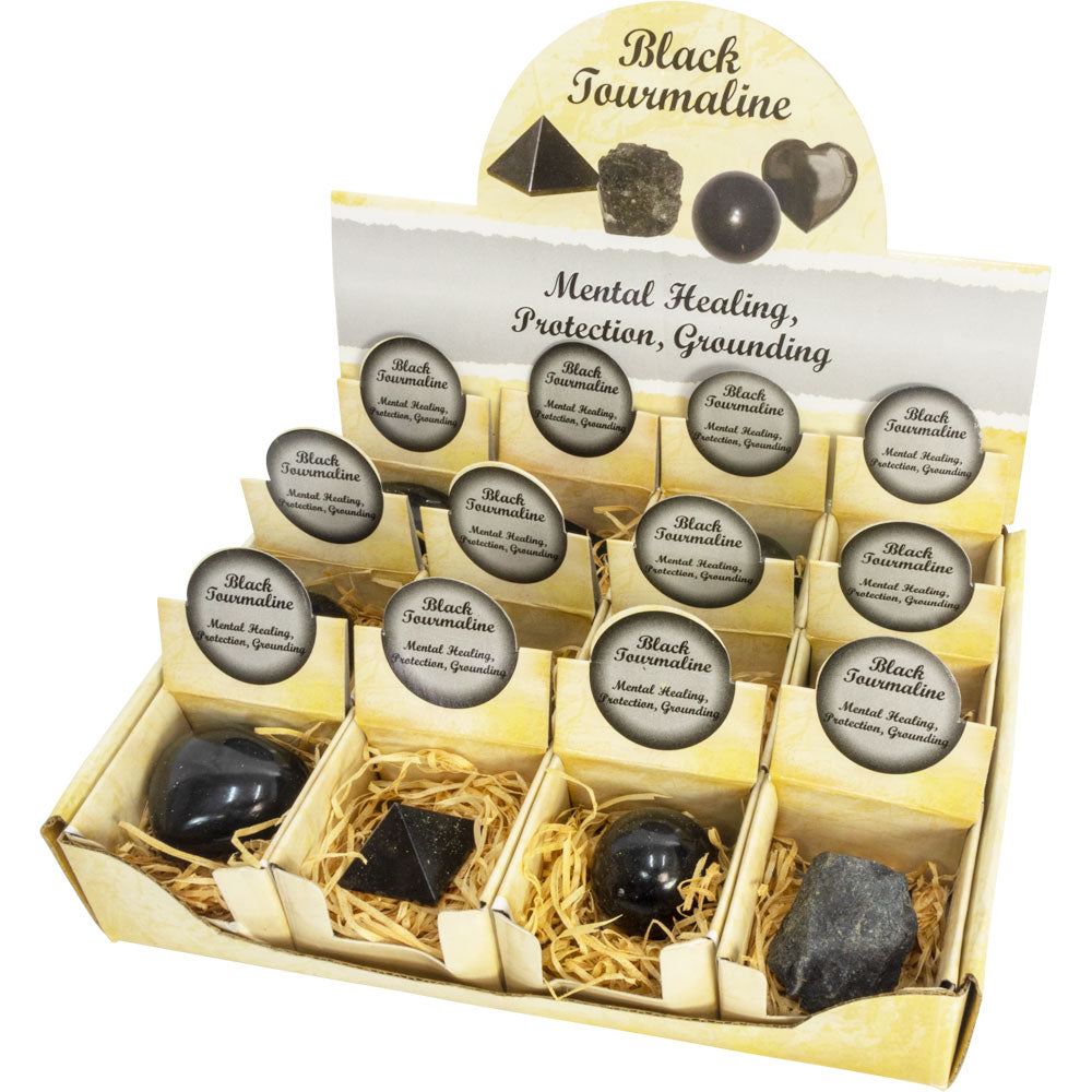 Black Tourmaline Box Assorted Shapes