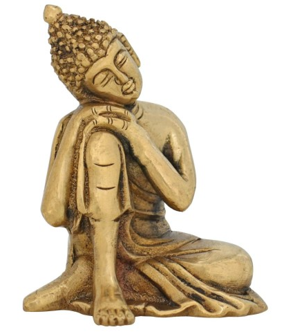 Reflecting Buddha Brass Statue