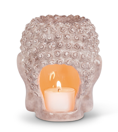 Buddha Head Tea light Diffuser 4.5"