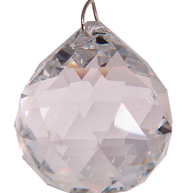Small Clear Crystal Ball (Hanging Window Prism)