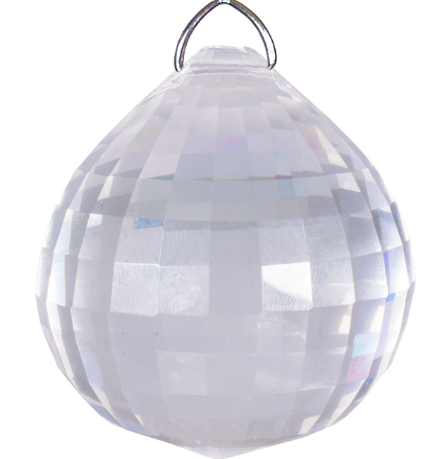 Hanging Crystal with Square Facets 30MM