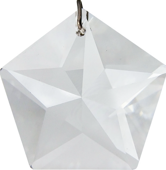 Star Pentagram Crystal Ball (Hanging Window Prism) 30mm