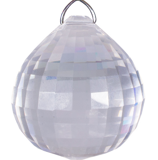 Hanging Crystal, Large Square Facets 40mm