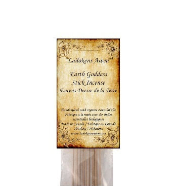 Earth Goddess Stick Incense (10 sticks)