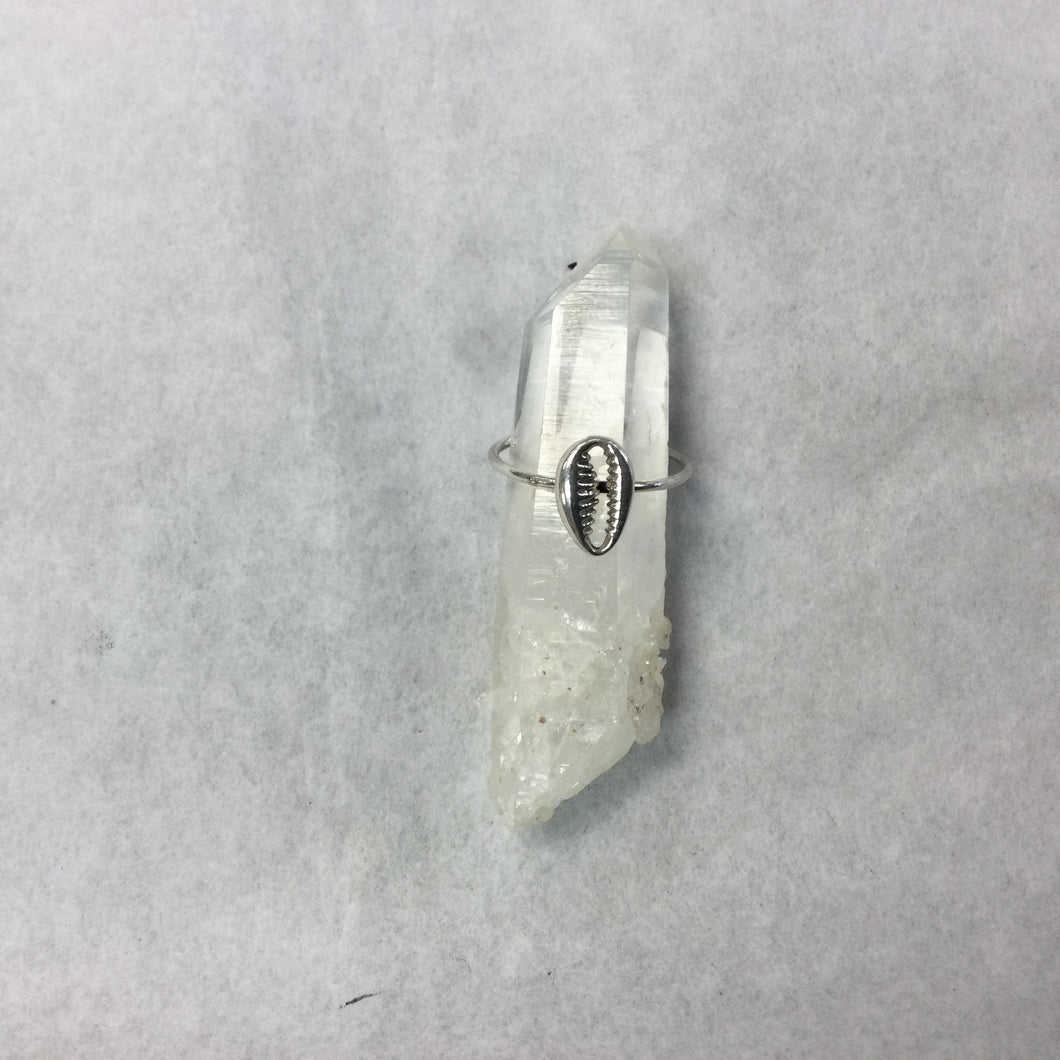 Silver Puka Shell Ring