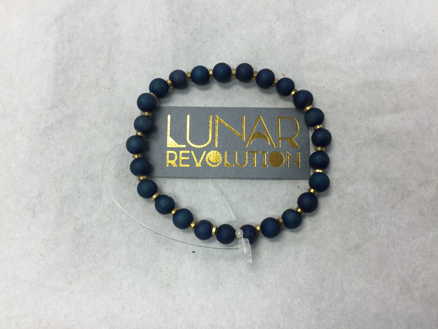 Lunar Revolution - Druzy Bracelet - Indigo