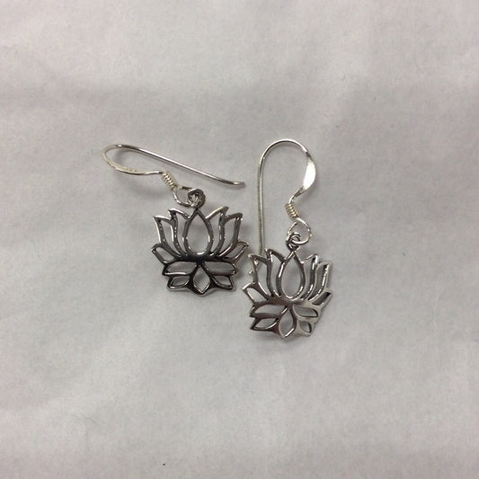 Small Lotus Earrings