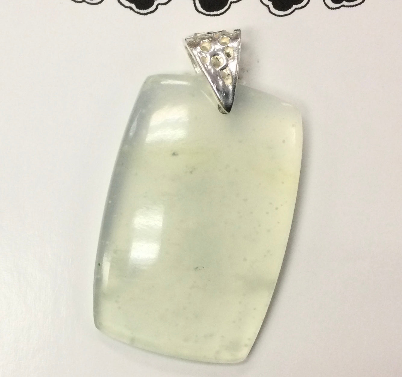 Jadeite Jade Pendant - Rectangular