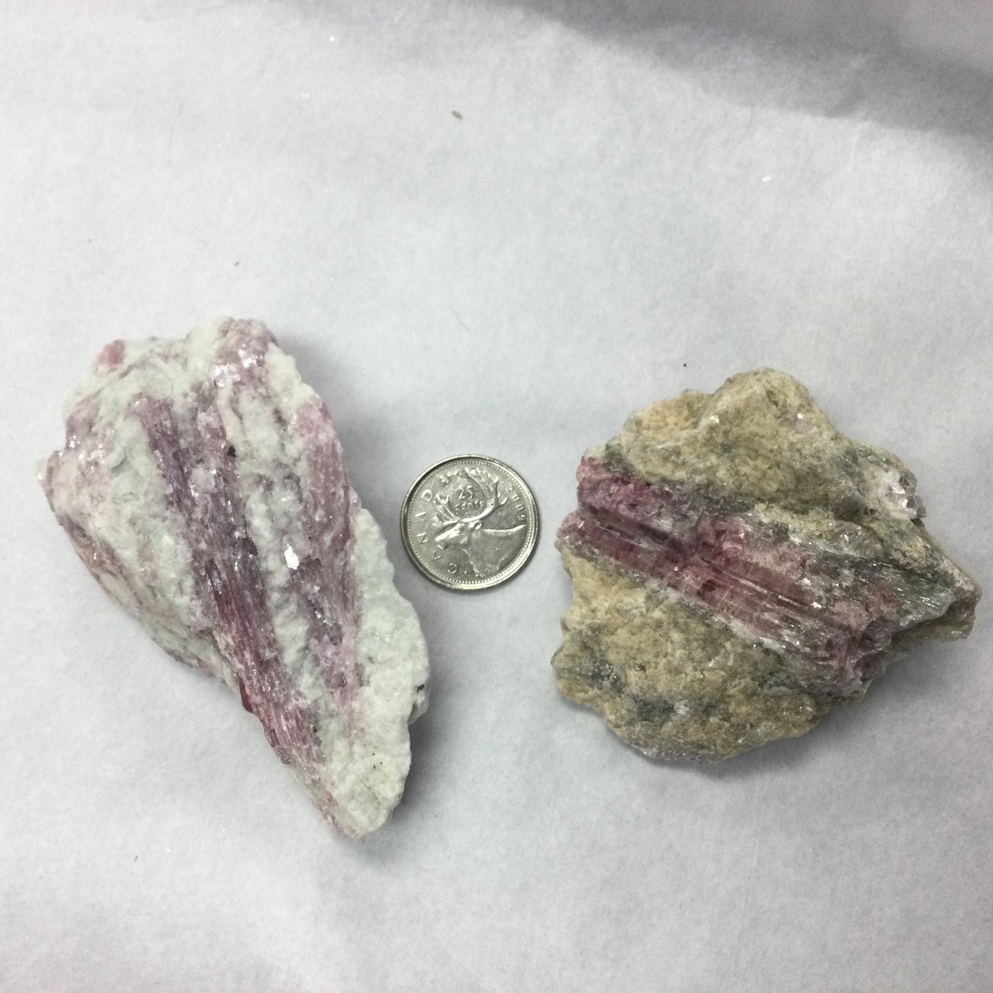 Rough Rubellite / Pink Tourmaline in Quartz (Brazil)