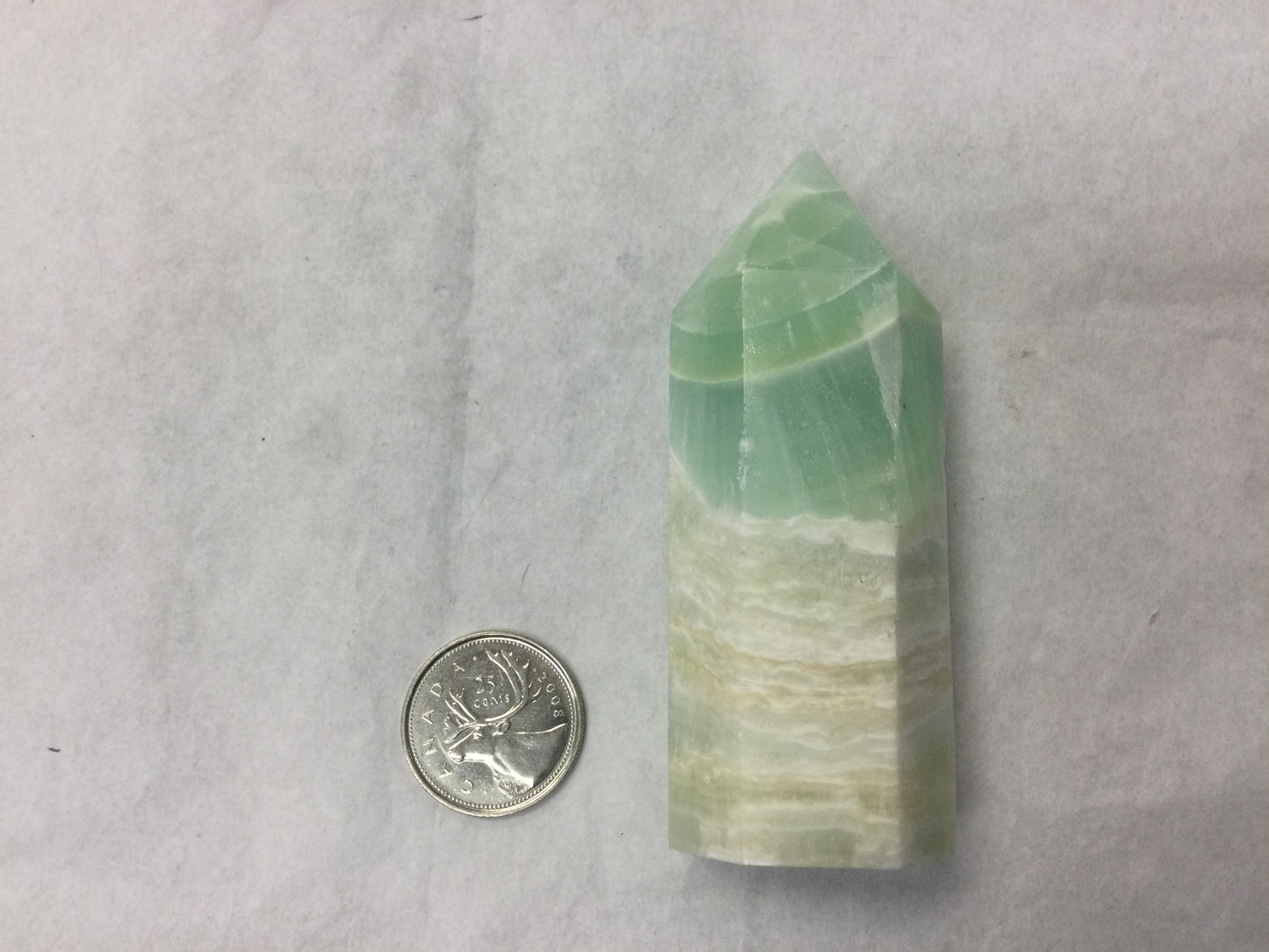 Pistachio Calcite Points