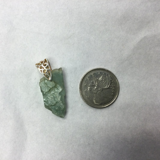 Rough Aquamarine Pendant (larger)