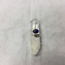 Load image into Gallery viewer, Silver Wrap Around Leaf Ring with Oval Stone
