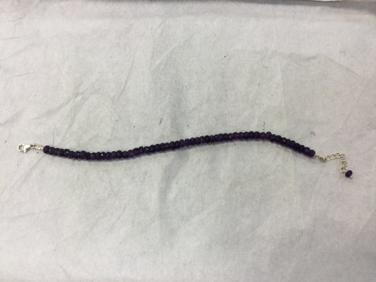 Amethyst bracelet, 4 mm