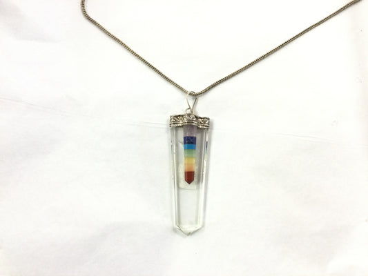 Chakra Crystal Point Necklace