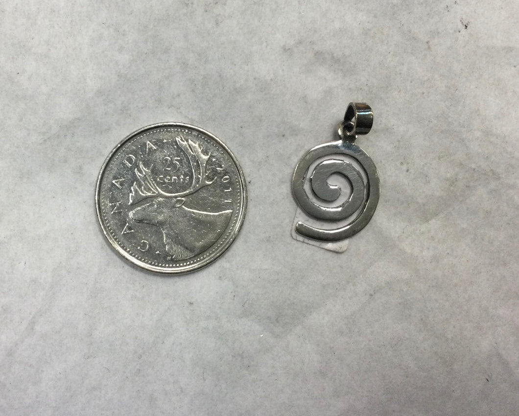 Silver Ireland Spiral Pendant