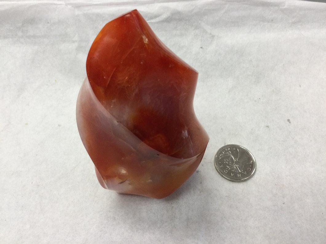 Carnelian flame point large