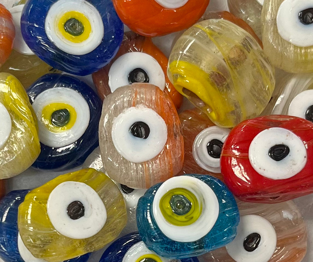 Evil Eye Glass Beads (Assorted Colours)