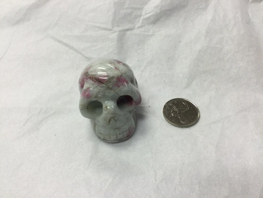 Pink Tourmaline Skull