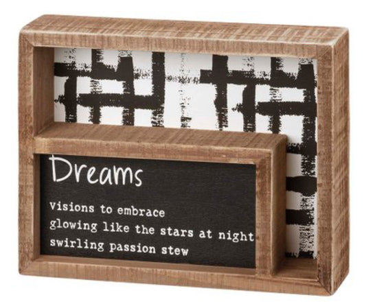 Dreams Box Sign