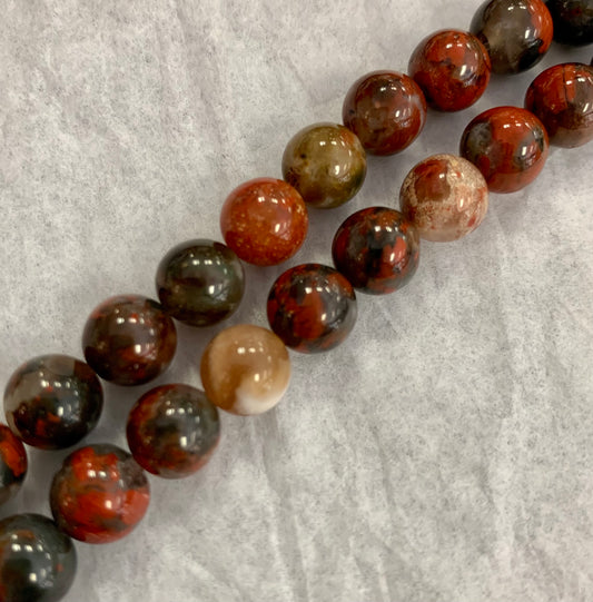 Poppy Red Jasper Strand