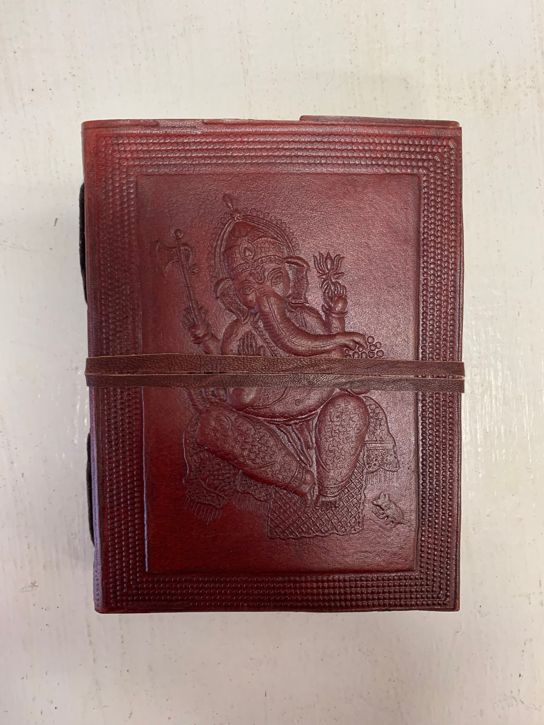 Medium Ganesha Leather Journal