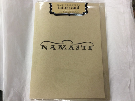 Tattoo Greeting Card - Namaste