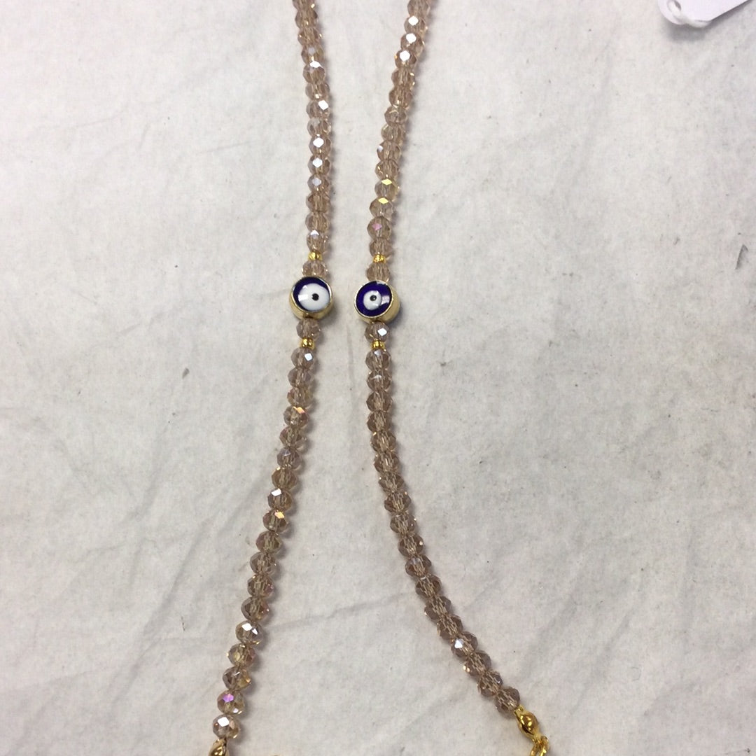 Evil Eye Glass Crystal Bracelet