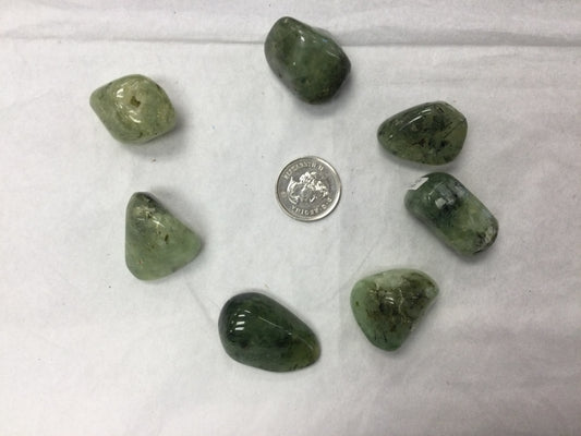 Prehnite and Epidote Tumbled lrg.