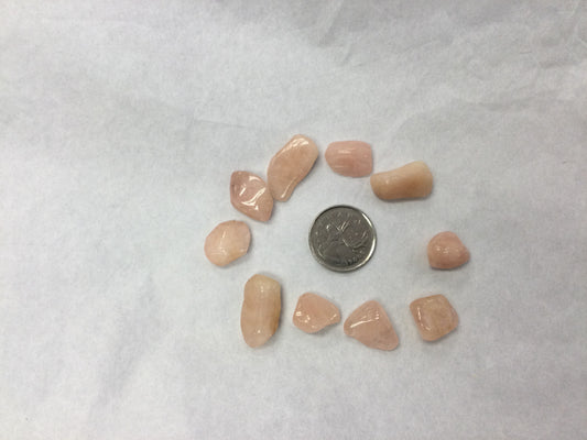 Small tumbled morganite