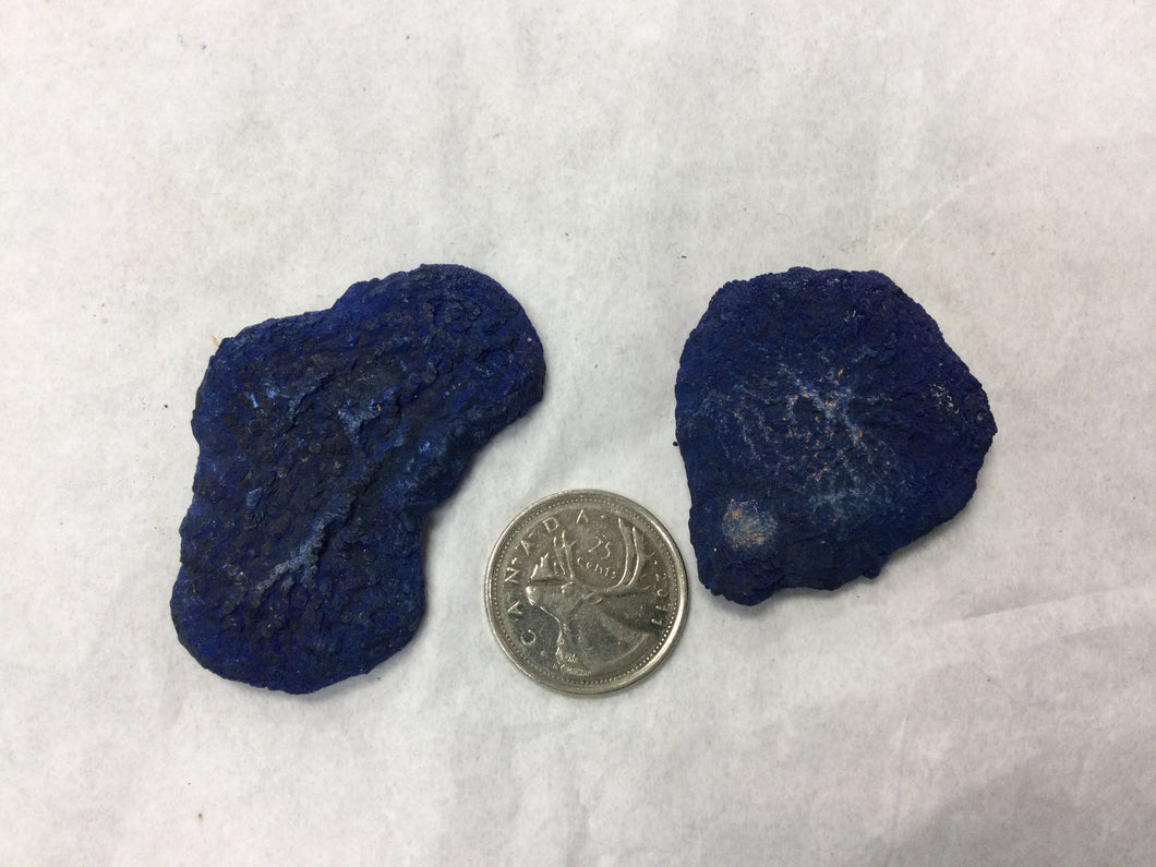 azurite, deep blue irregular piece