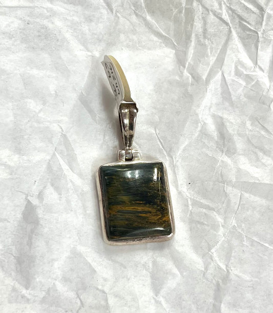 pietersite pendant, rectangle shape